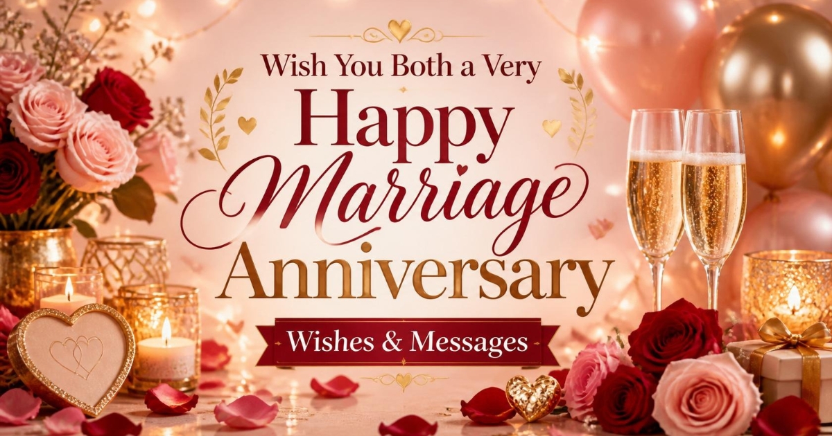 100+ Wish You Both a Very Happy Marriage Anniversary Wishes & Messages 