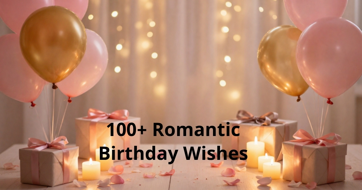 100+ Romantic Birthday Wishes for Love – Heart Touching Messages & Quotes