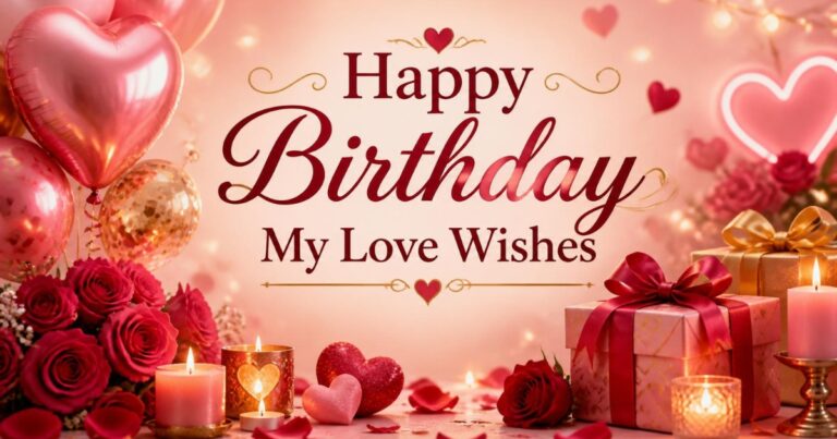 100+ Happy Birthday My Love Wishes: Romantic Messages, Quotes & Status