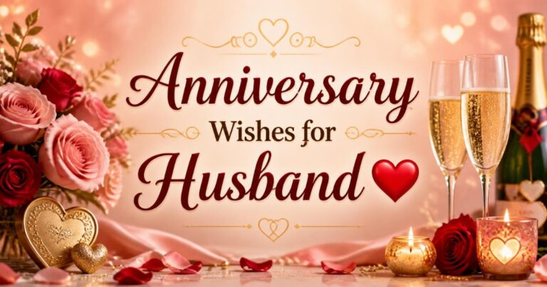 100+ Anniversary Wishes for Husband – Romantic, Funny, Heart Touching Messages
