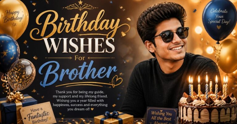 400+ Best Birthday Wishes For Brother: Heart Touching Messages