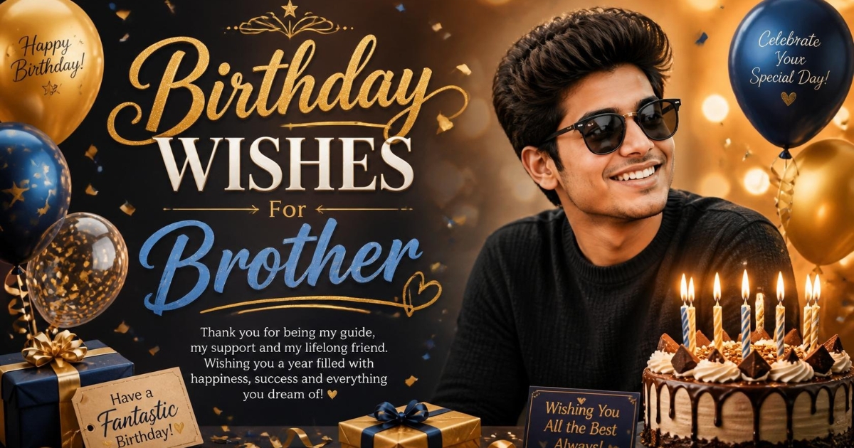 400+ Best Birthday Wishes For Brother: Heart Touching Messages