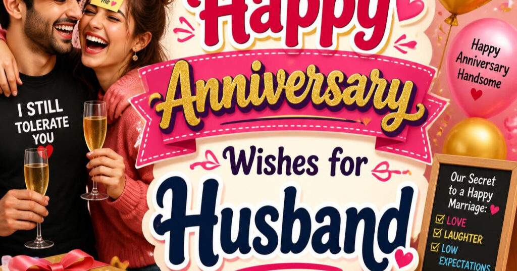 Funny Happy Anniversary Wishes for Husband