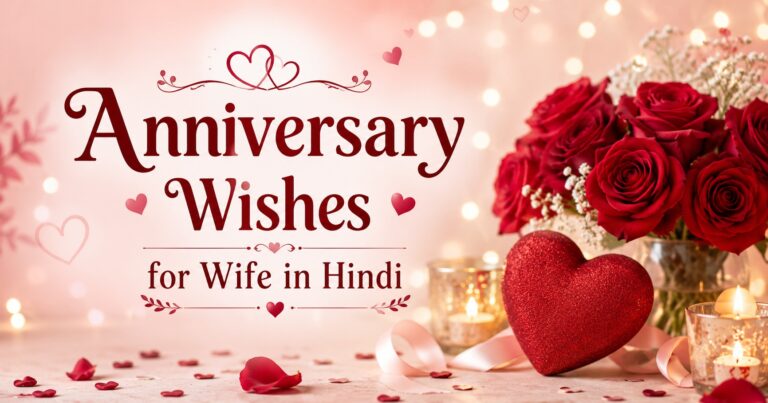 200+ Best Anniversary Wishes for Wife in Hindi