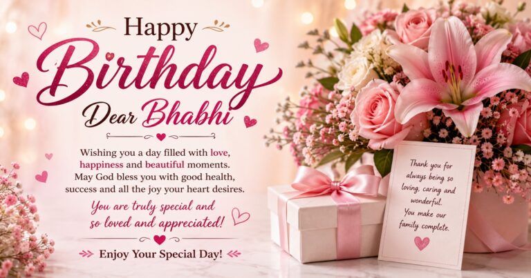 200+ Best Birthday Wishes for Bhabhi in Hindi & English